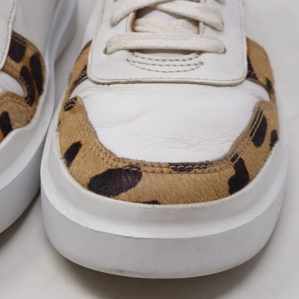 Cole Haan Womens Grandpro Rally Court Sneakers White Leopard Print Size 7B - Picture 4 of 11